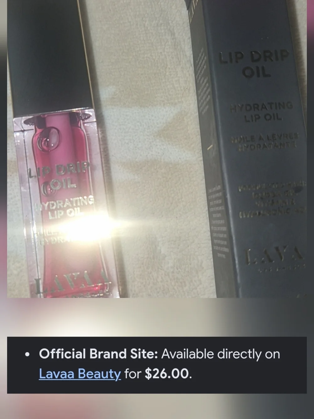 Lip Drip Hydrating Lip Oil — Pink